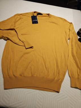 Trussardi Men's Mustard Crewneck Sweater